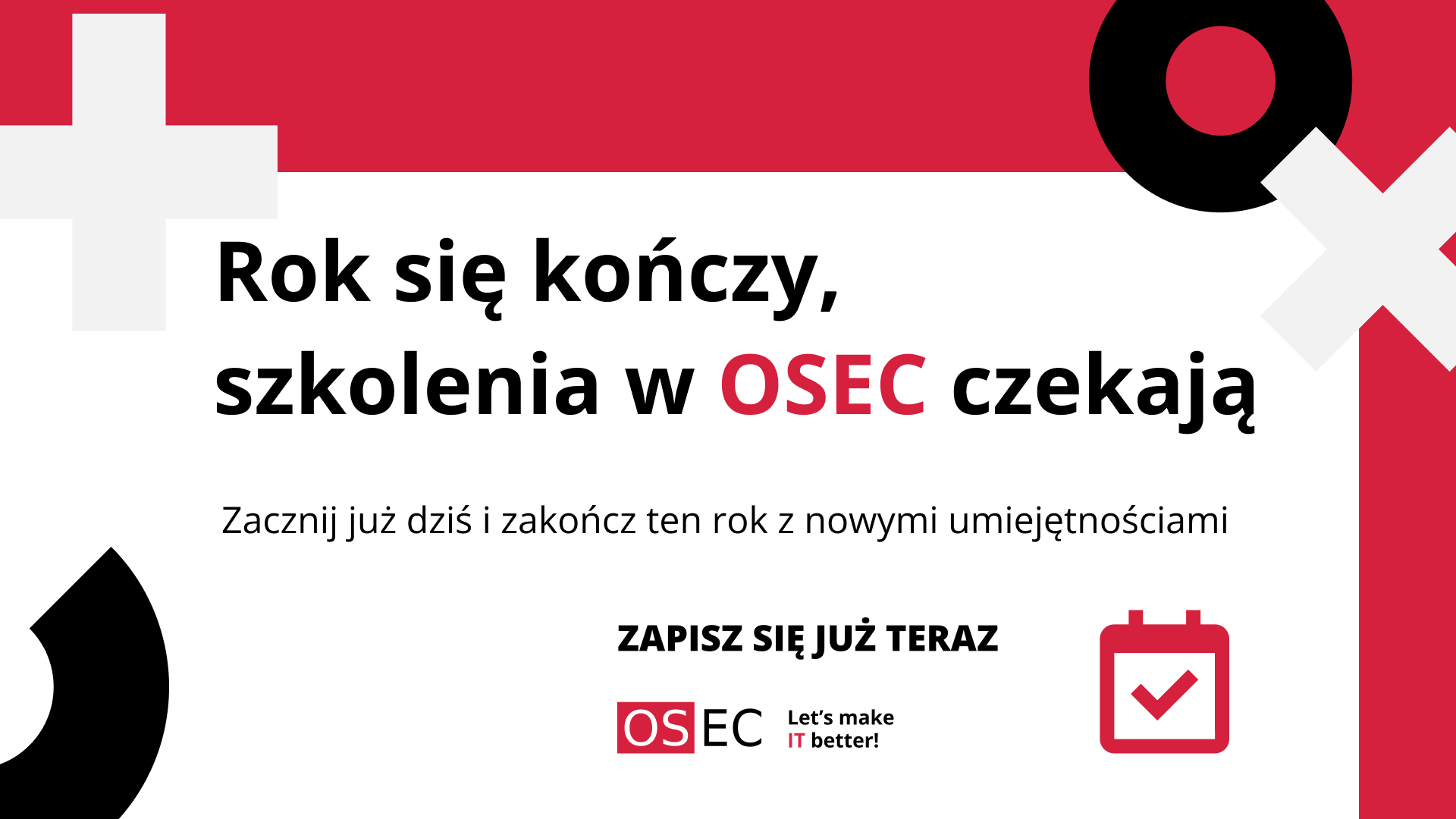 Rok się kończy, szkolenia w OSEC czekają